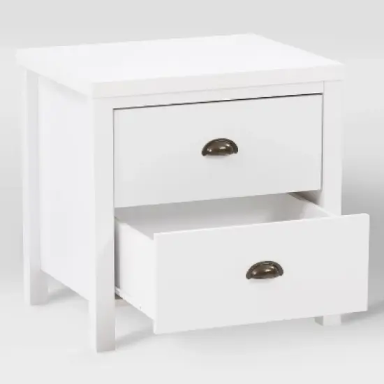 Boston Nightstand White - CorLiving image {3}