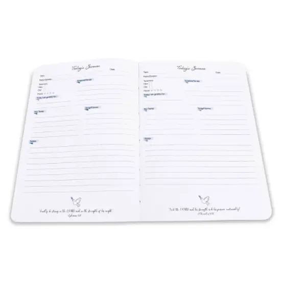 Lined Journal Church Notes: Piccadilly Blue Soft Cover Sermon Notes & Bible Notebook, 6x8.5", 204 Pages image {3}