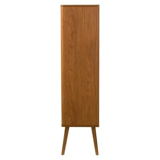 Ellingham Mid-century Retro Modern Sideboard Storage Cabinet Bookcase Organizer - Walnut - Baxton Studio image {2}