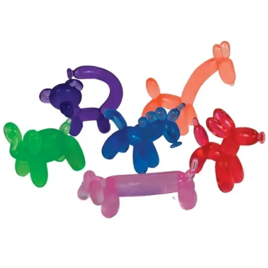 Adorable Balloon Animal Erasers (12 Pack) - Fun Colorful image {2}