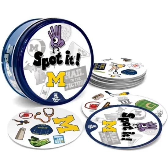 MasterPieces Officially Licensed NCAA Michigan Wolverines Spot It Game for Kids and Adults image {2}