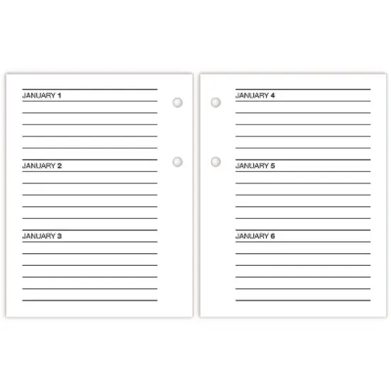 Compact Desk Calendar Refill, 3 x 3.75, White Sheets, 12-Month (Jan to Dec): 2026 image {3}
