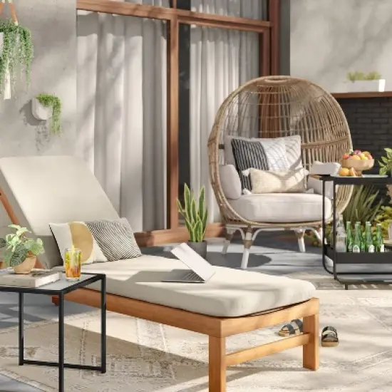 7' x 10' Sunset Moroccan Tapestry Woven Outdoor Rug Light Brown - Opalhouse&trade; image {1}