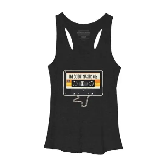 Women's Design By Humans Old School Mixtape 80s By JoshuasPlayhouse Racerback Tank Top image {2}