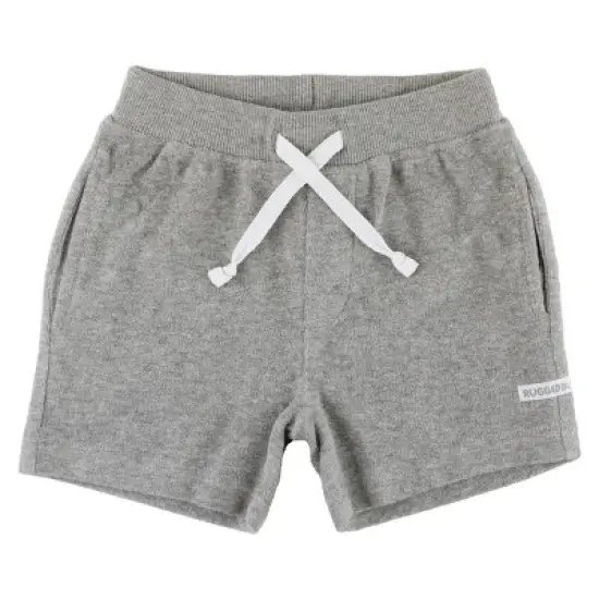 RuggedButts Gray Melange Terry Knit Casual Shorts image {3}