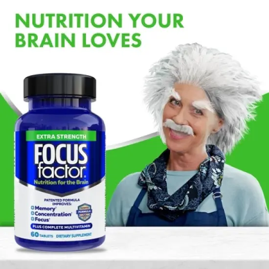Focus Factor Extra Strength Brain Supplement & Complete Multivitamin Tablets - 60ct image {3}