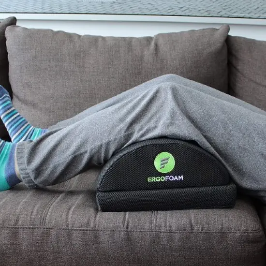 ErgoFoam Adjustable Foot Rest for Added Height (Mesh) - Orthopedic Teardrop Design - Large Premium Under Desk Foot Rest - Most Comfortable Foot Rest image {2}