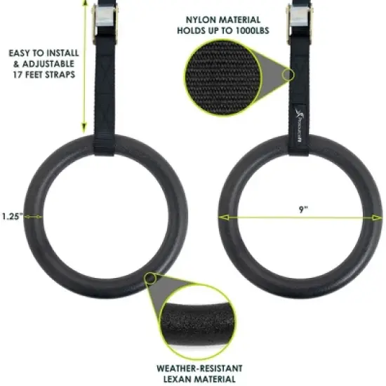 ProsourceFit Gymnastics Rings image {1}
