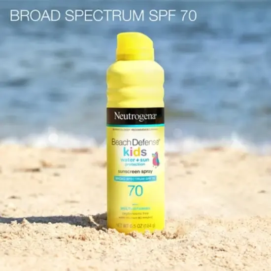 Neutrogena Beach Defense Kids' Sunscreen Spray - SPF70 - 6.5oz image {2}
