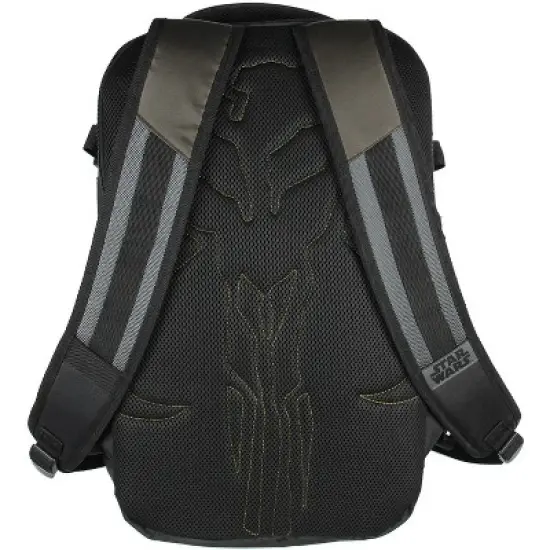 Star Wars The Mandalorian Bounty Hunter Laptop Tech Padded Sleeve Backpack Black image {2}
