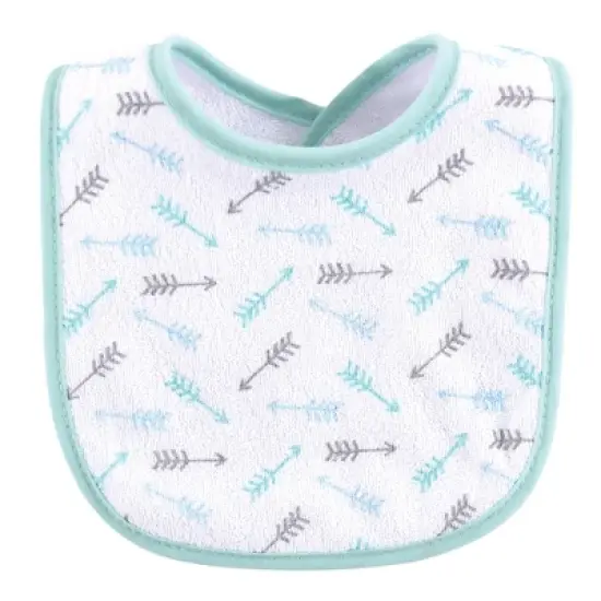 Luvable Friends Baby Boy Cotton Terry Bibs 10pk, Boy Elephant Stars, One Size image {2}