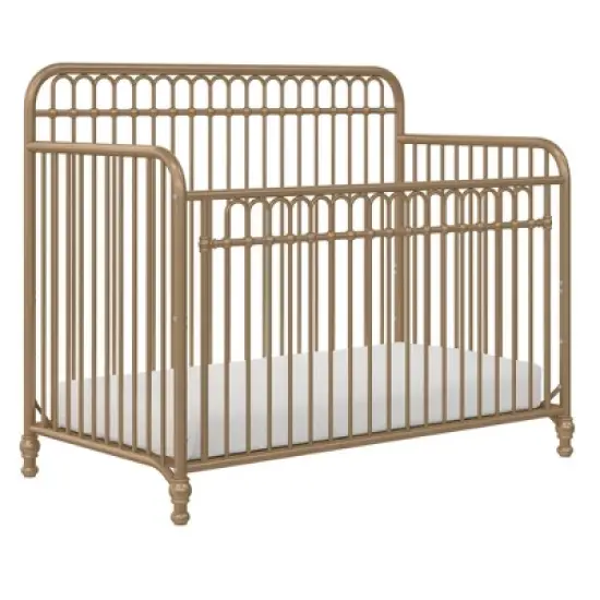 Room & Joy Luna 3-in-1 Convertible Metal Crib JMPA Certified - Gold image {2}