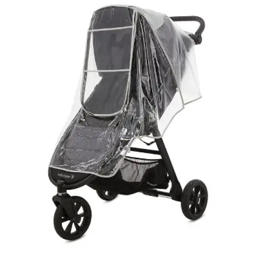 First Essentials  Universal Stroller Rain Cover Baby Travel Weather Shield Windproof & Waterproof - Clear image {8}