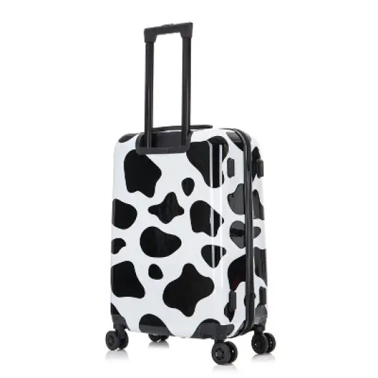 InUSA PRINTS Lightweight Hardside Medium Checked Spinner Suitcase - Cow image {3}