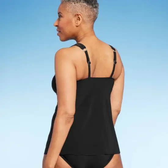 Women's UPF 50 Cut Out Strap Tankini Top - Aqua Green&reg; image {1}