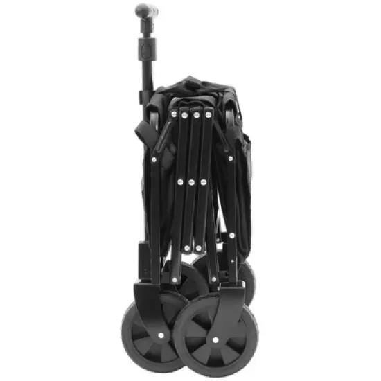 Whisen Lightweight Folding Utility Wagon Cart with Dual-Layer Expandable Storage, 360&deg;Swivel Wheels image {8}