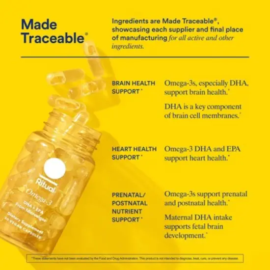 Ritual Omega 3 and Fish Oil Capsule - 30ct image {3}