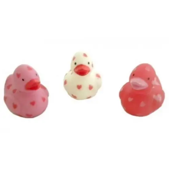 Mini Valentine Rubber Duckies (24Pc) Valentine's Day Toys, Party Favors and Handouts image {2}