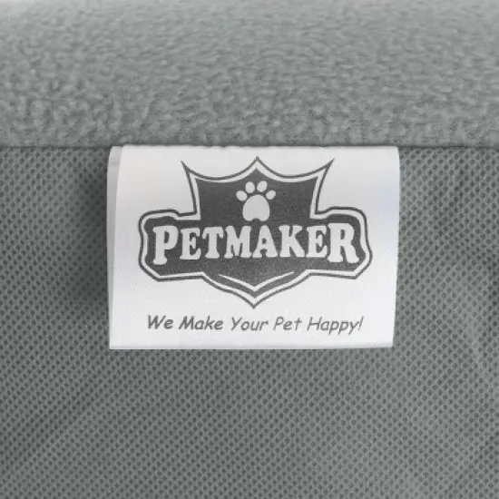 Cat House - Indoor Bed with Removable Foam Cushion - Pet Tent for Puppies, Rabbits, Guinea Pigs, Hedgehogs, and Other Small Animals by PETMAKER (Gray) image {5}