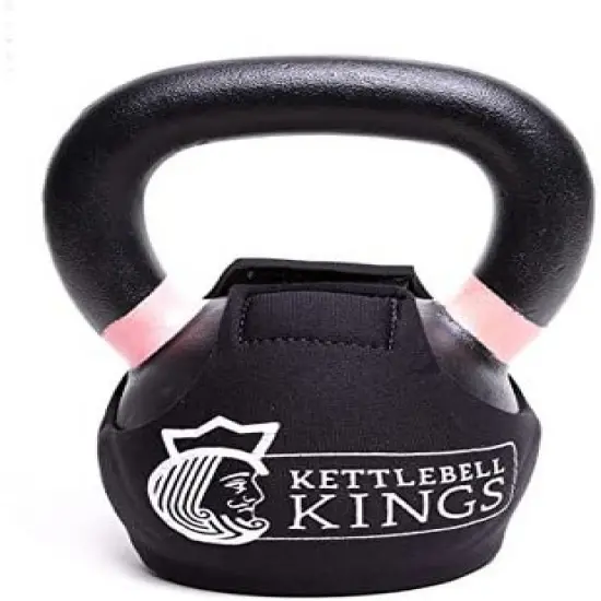 Kettlebell Kings Powder Coat Kettlebell Wrap 3mm Neoprene Sleeve, 12KG - Black image {2}
