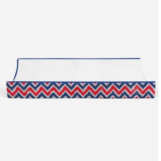 Bacati - MixNMatch Navy/Red White Changing Pad Cover image {4}