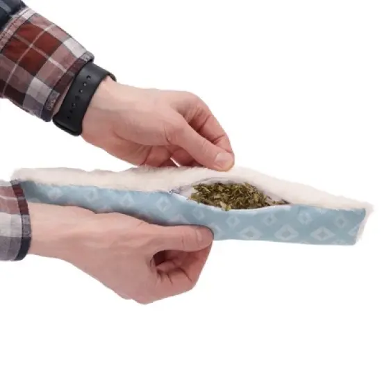 Furhaven Plush Catnip Kicker Cat Toy, Refillable - Space Print, 3 Pack image {1}