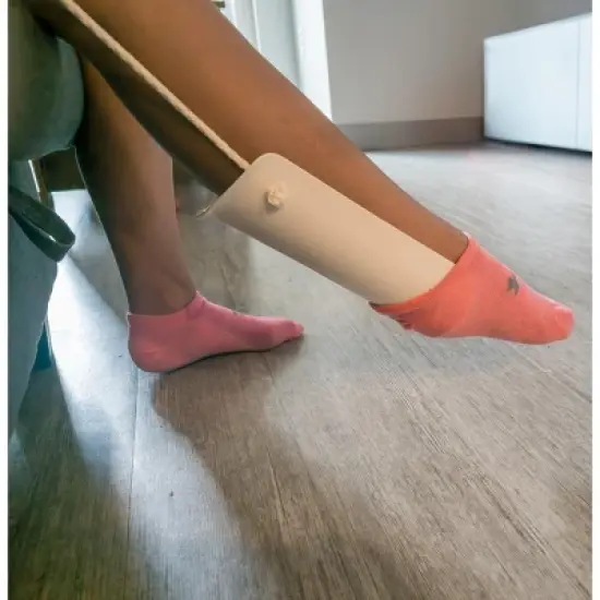 5 Star Super Deals Sock Slider Aid Shoe Horn with Foam Handles and Adjustable 40" Cords - Easy On and Off Stocking Slider Assist Tool image {6}