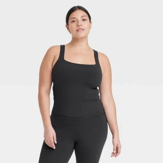 Women's Everyday Soft Square Neck Support Tank Top - All In Motion&trade; image {2}