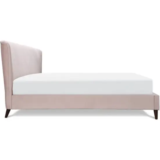 Adele Wingback Upholstered Platform Bed - Adore Decor image {6}