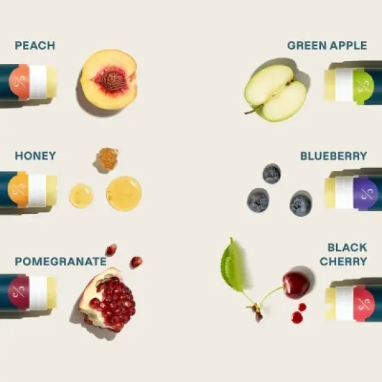 Cliganic Tropical Lip Balm, 6 pack image {2}