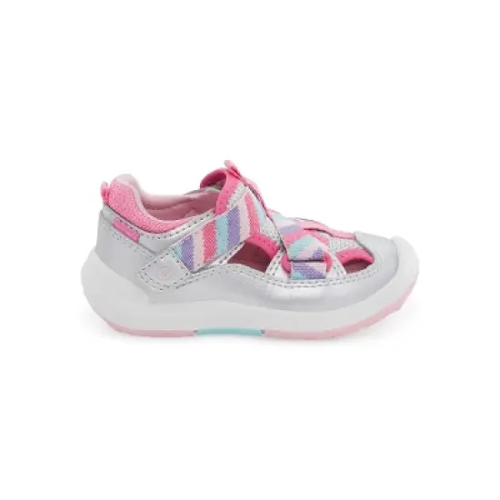 Stride Rite Kids Unisex Surf Sneaker Sandal | 7 | Silver Rainbow image {1}