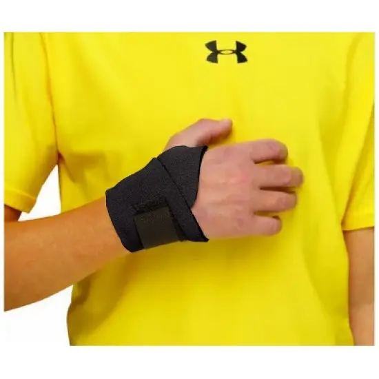 OTC Kidsline Wrist Wrap, Compression Support, Reversible, Black image {1}
