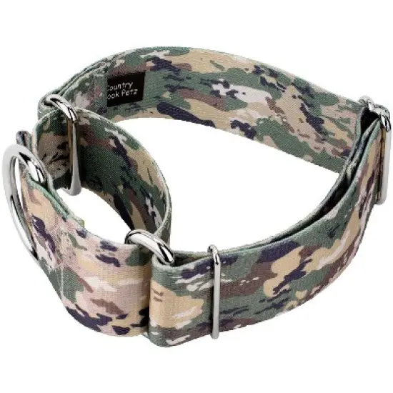Country Brook Petz 2 Inch Mountain Viper Camo Martingale Dog Collar image {1}