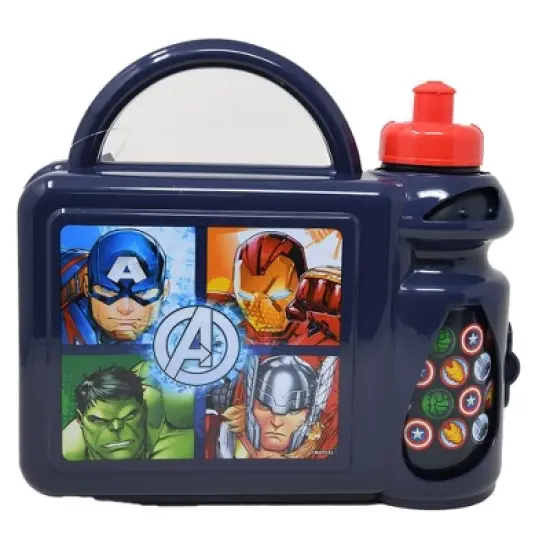 Marvel lunch box combo with water bottle ages 3+ Captain America, Iron Man, Hulk, Thor image {5}