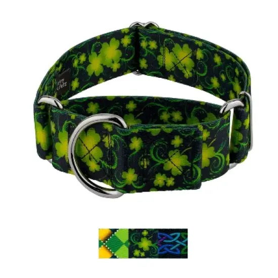 Country Brook Petz HossFit Jr Wide Martingale Dog Collar - Irish Pride image {9}