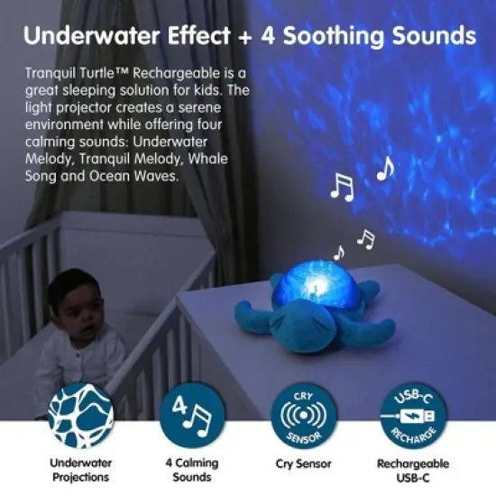 Cloud B Tranquil Turtle Sound Machine and Nightlight Toy &ndash; New Edition image {3}