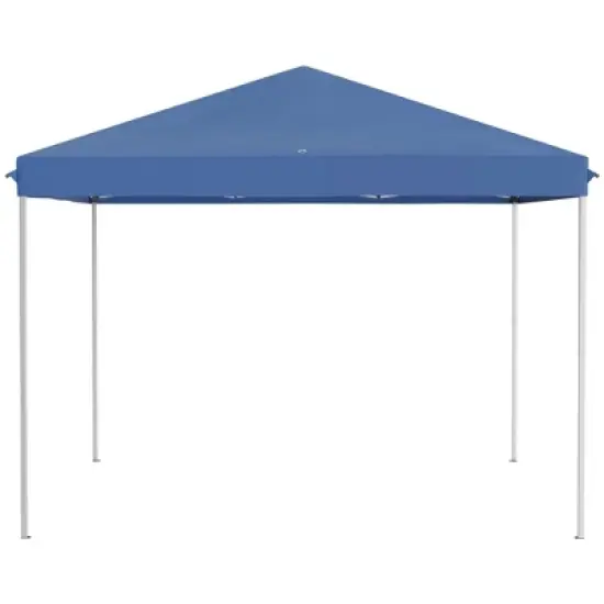 Gulches 10' x 10' Pop Up Canopy Tent with Netting, Instant Gazebo, Screen House with Carry Bag, Height Adjustable for Outdoor, Garden, Patio, Blue image {4}