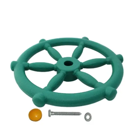 Jungle Gym Kingdom Wooden Toy Steering Wheel - Pirate Ship Swing Set Accessories image {3}