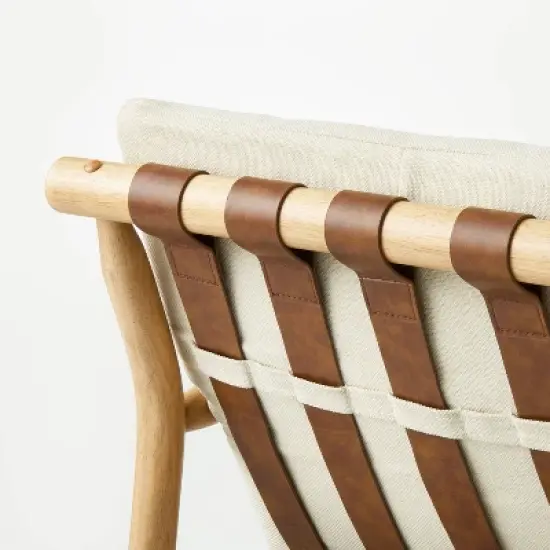 Holly Sling Back Accent Chair Cream/Natural - Threshold&trade; designed with Studio McGee Assembly Required image {4}