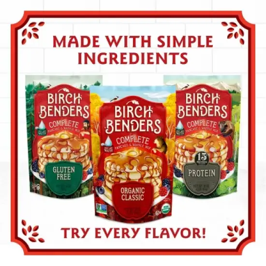 Birch Benders Organic Buttermilk Complete Pancake & Waffle Mix - 16oz image {2}