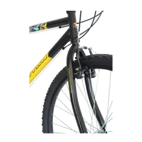 Titan Bikes Men's Pioneer 12-Speed Mountain Bike with Pull Brakes, Yellow image {2}