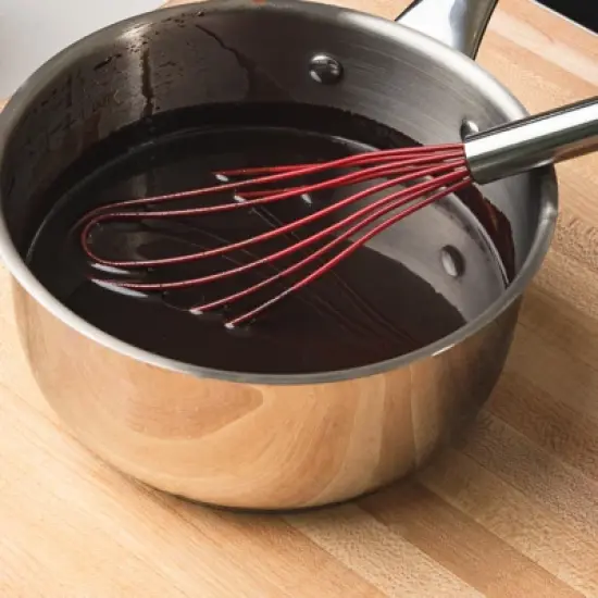Cuisipro 8 Inch Silicone Flat Whisk, Red image {5}