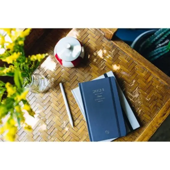 Wit & Delight 2024 Skinny Planner 7.875"x4.875" Black image {9}