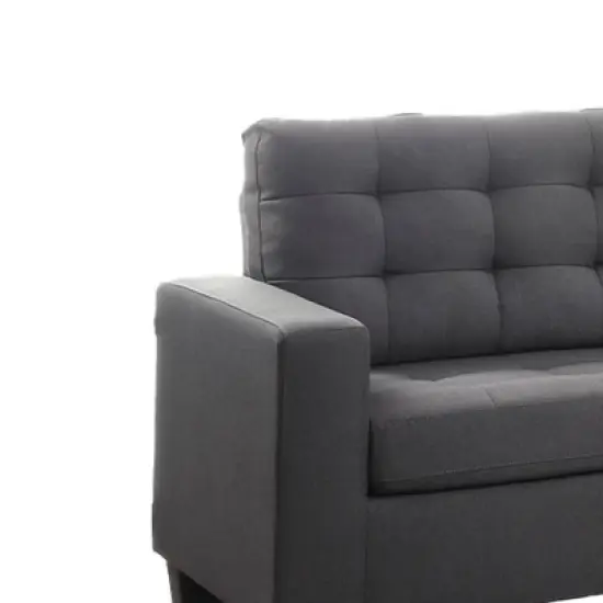 72" Earsom Sofa Gray Linen - Acme Furniture image {1}