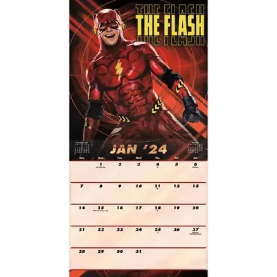 Trends International Inc. 2023-24 Wall Calendar 12"x12" DC Comics The Flash image {1}