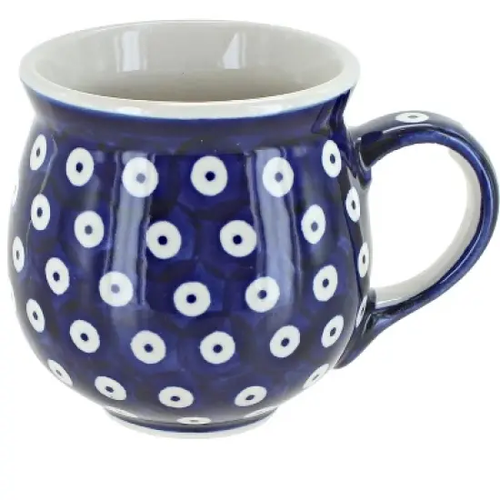 Blue Rose Polish Pottery K090  Manufaktura Bubble Mug image {8}
