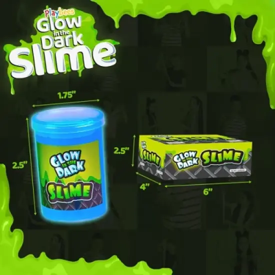 Playbees Glow in The Dark Slime - 12pk image {3}