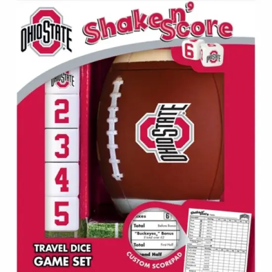 MasterPieces Officially Licsenced NCAA Ohio State Buckeyes Shake N' Score Dice Game for Age 6 and Up image {1}