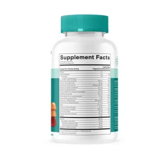 SmartyPants Prenatal Plus Multivitamin & Omegas Gummies with Methylfolate, C, D3, B12 & Zinc -120ct image {1}