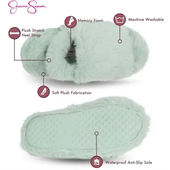 Jessica Simpson Girl's Slip On Slippers With Backstrap image {1}